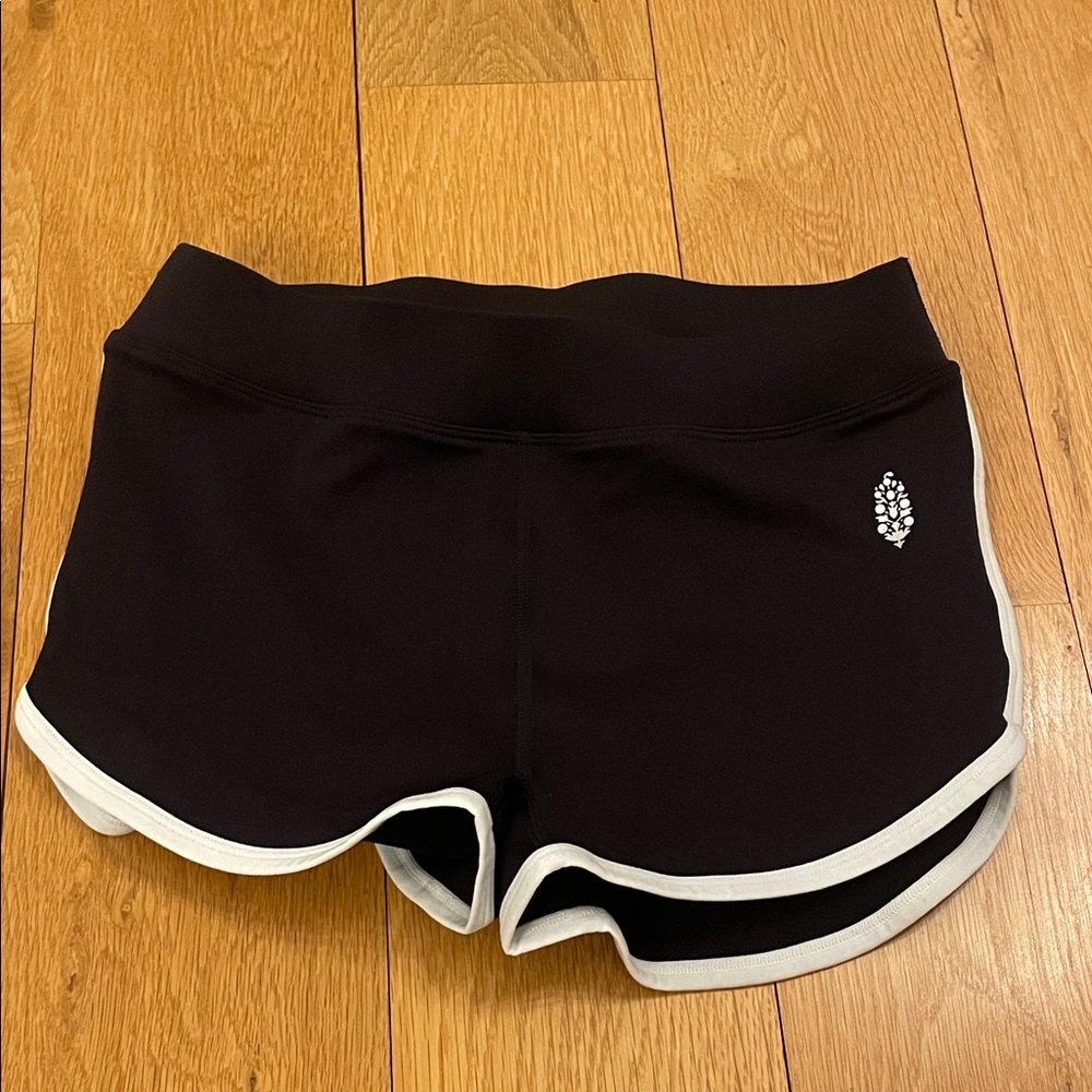 Free People Women’s Black Athletic Shorts